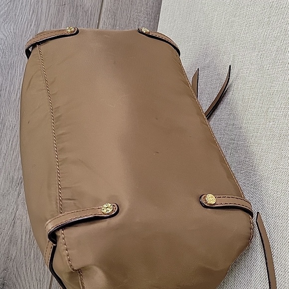 MZ Wallace Brown Nylon Leather Shoulder Bag - Picture 5 of 13